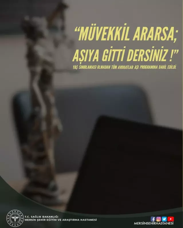 Son dakika haberi | Mersin Şehir Hastanesi, meslek gruplarının jargonlarıyla Kovid-19 aşısının önemine dikkati çekti