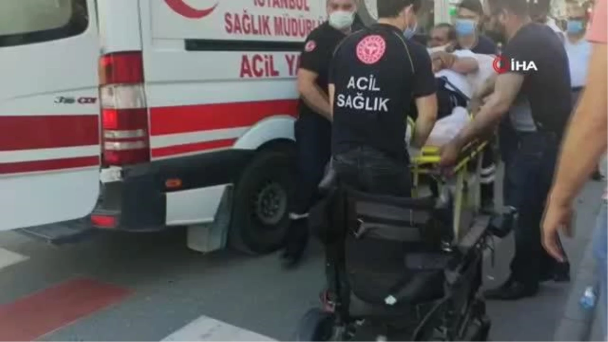 Zeytinburnu\'nda yolun karşısına geçmeye çalışan engelli vatandaşa taksi çarptı
