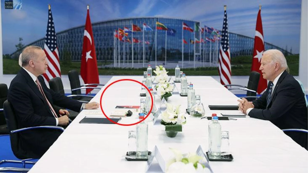 Erdoğan-Biden görüşmesinde masadaki kitap gözlerden kaçmadı