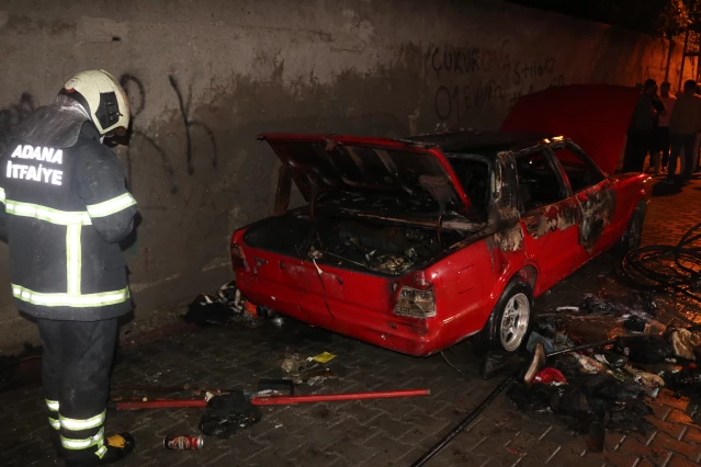 Son dakika haber... Adana'da park halindeki araçta çıkan yangın söndürüldü