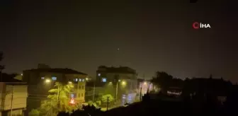 Afyonkarahisar'da şimşekler geceyi gündüze çevirdi