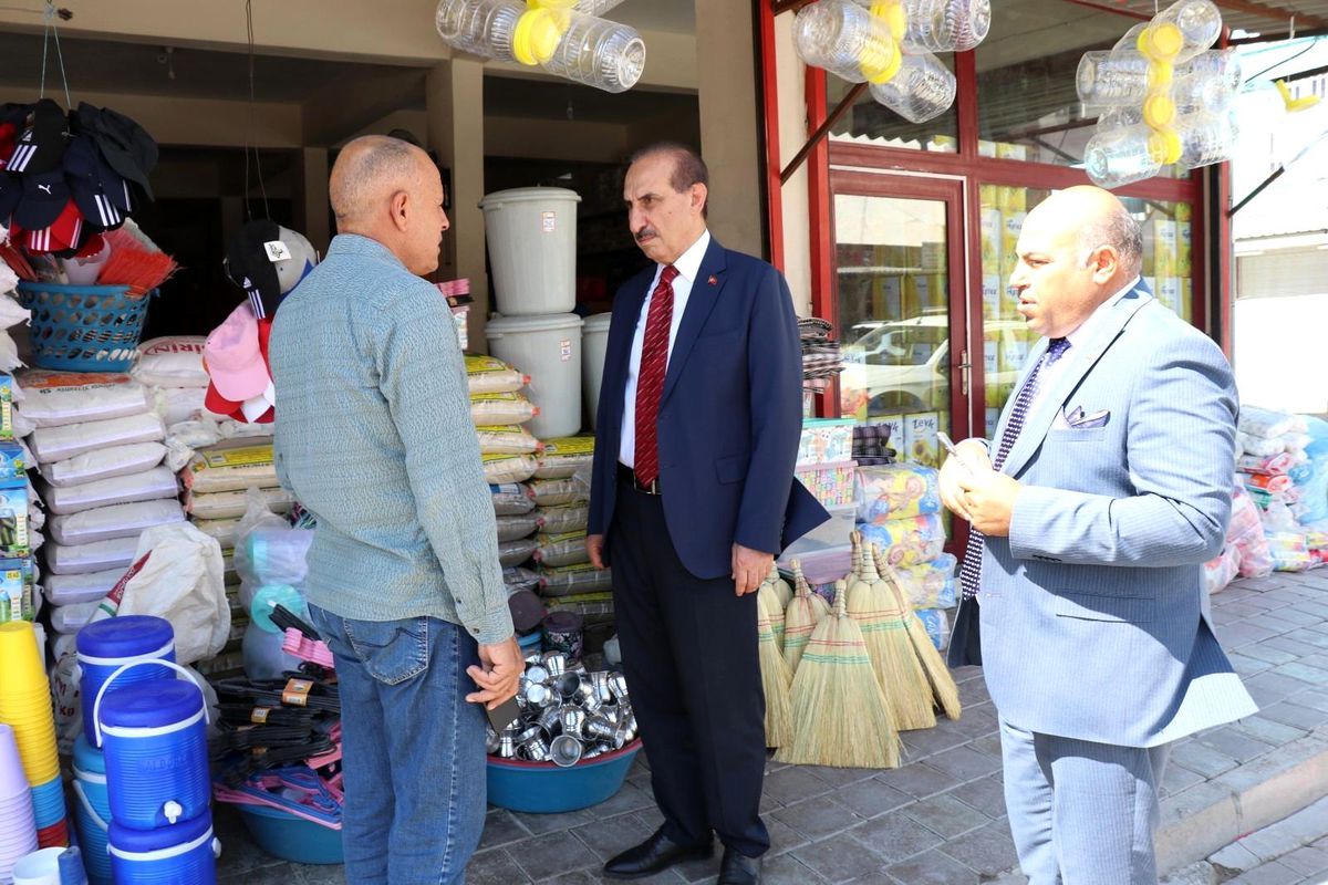 Başkan Yalçınkaya\'dan esnaf ziyareti