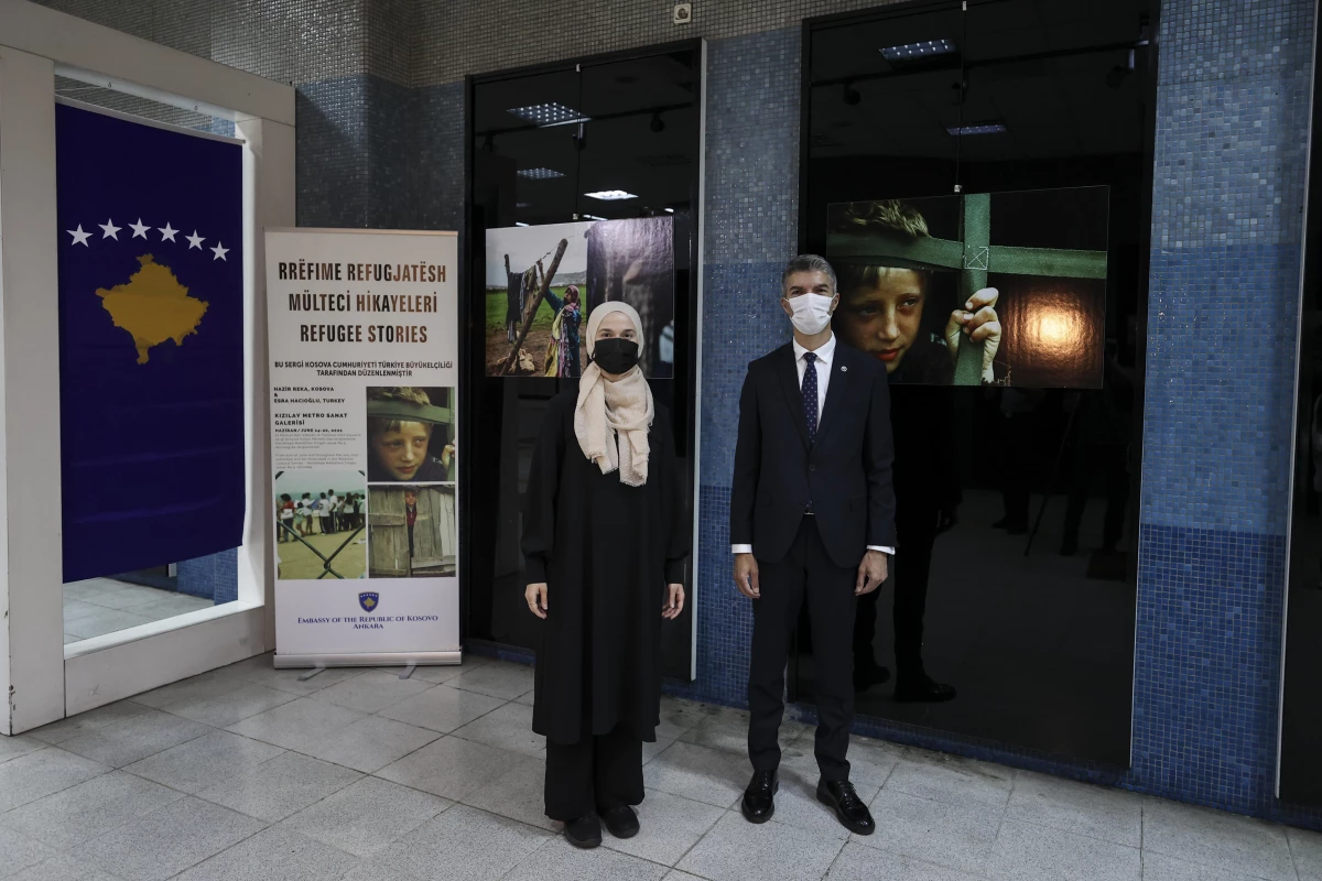 Başkentte Kızılay Metro Sanat Galerisi\'nde "Mülteci Hikayeleri Fotoğraf Sergisi" açıldı
