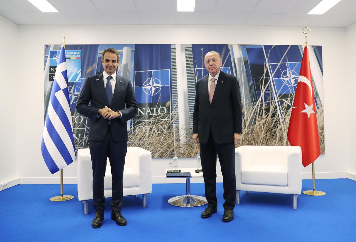 Son dakika! Cumhurbaşkanı Erdoğan\'ın, Yunanistan Başbakanı Miçotakis ile görüşmesi başladı