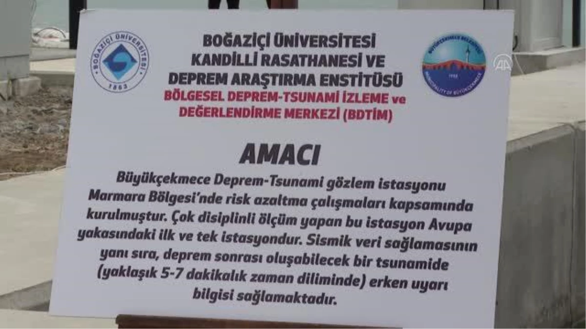 İlk deprem-tsunami gözlem istasyonu Büyükçekmece\'de açıldı