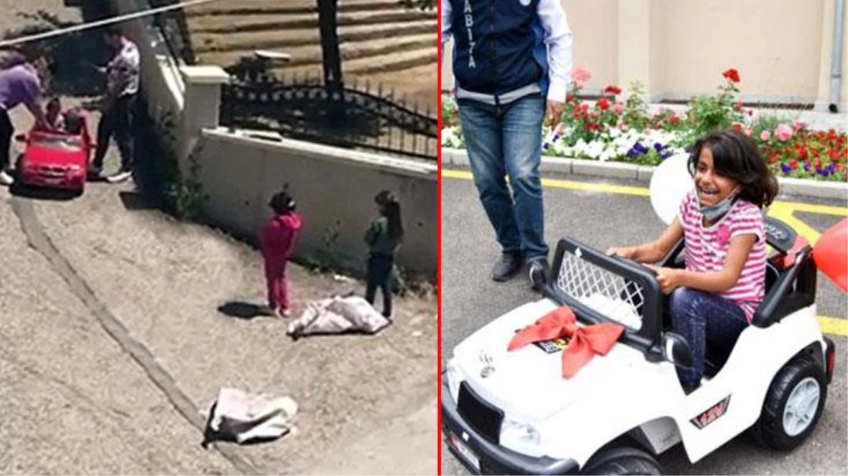Hayalleri gerçek oldu! Kağıt toplayan iki Türkmen çocuğun akülü araba sevinci gülümsetti