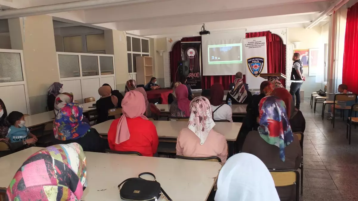 Keban\'da kadınlara KADES ve "En İyi Narkotik Polisi: Anne" konularında bilgilendirmede bulunuldu