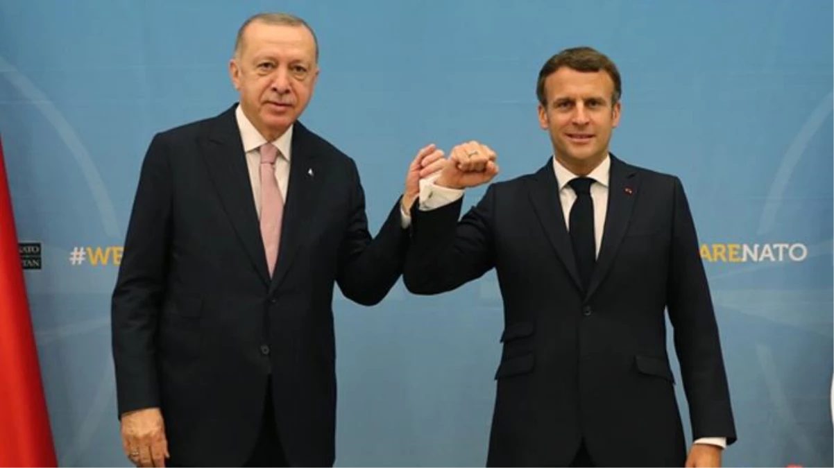 Son dakika: NATO Liderler Zirvesi\'nde Erdoğan\'la bir araya gelen Macron\'dan ilk açıklama geldi: Ortak stratejilerin netleştirilmesine vurgu yaptım