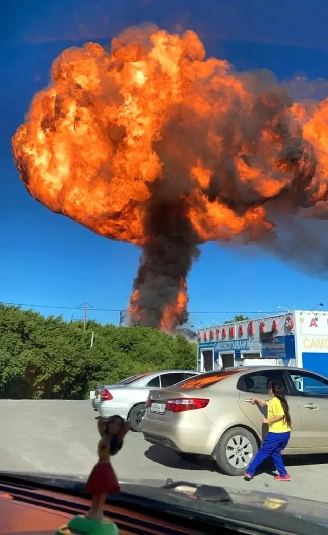 Rusya Da Akaryakit Istasyonunda Siddetli Patlama 16 Yarali Son Dakika