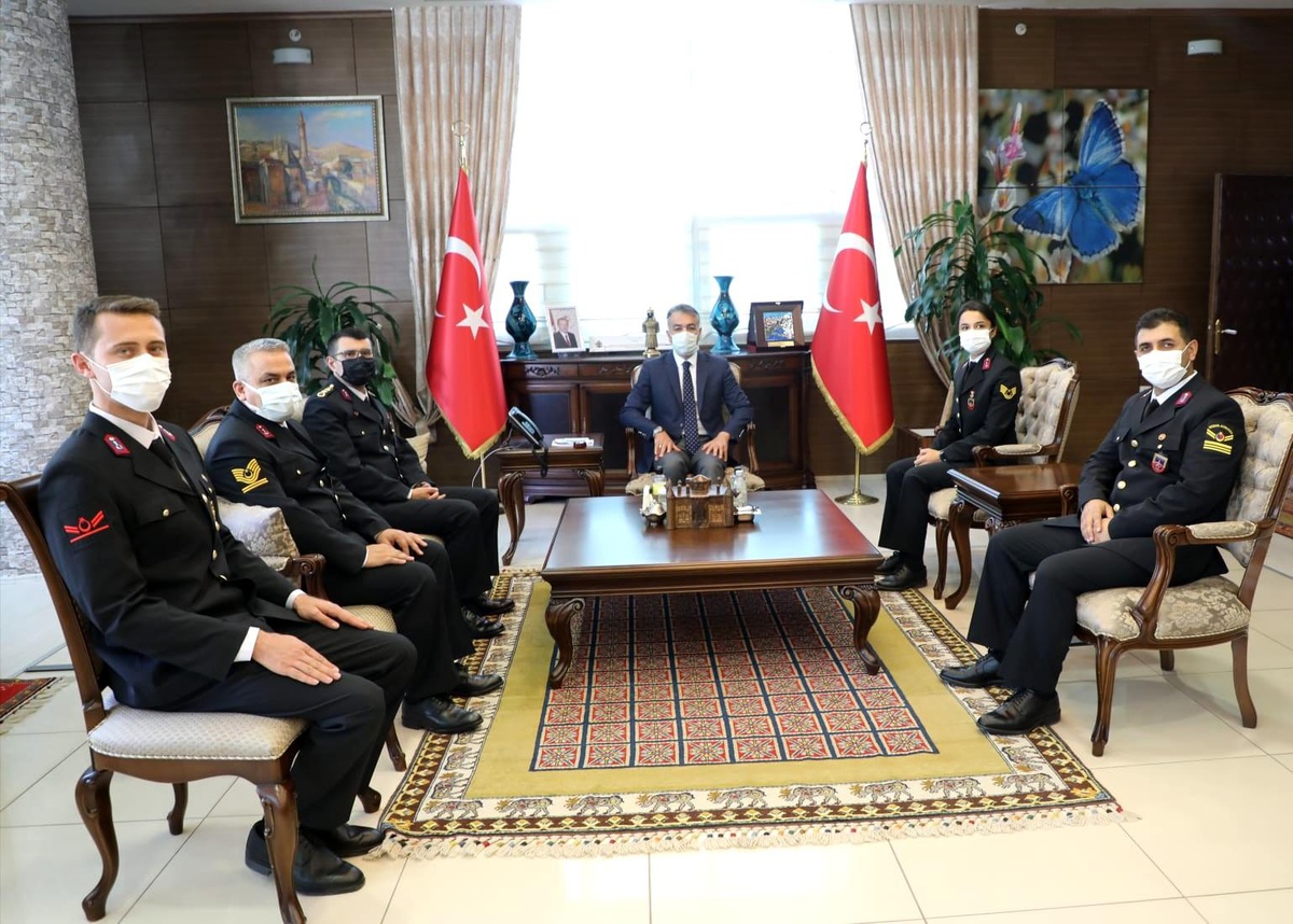 Vali Çağatay, jandarma mensuplarını kabul etti