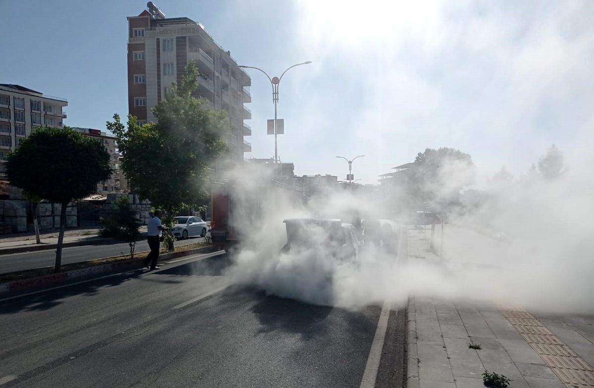 Siirt\'te maddi hasarlı trafik kazası