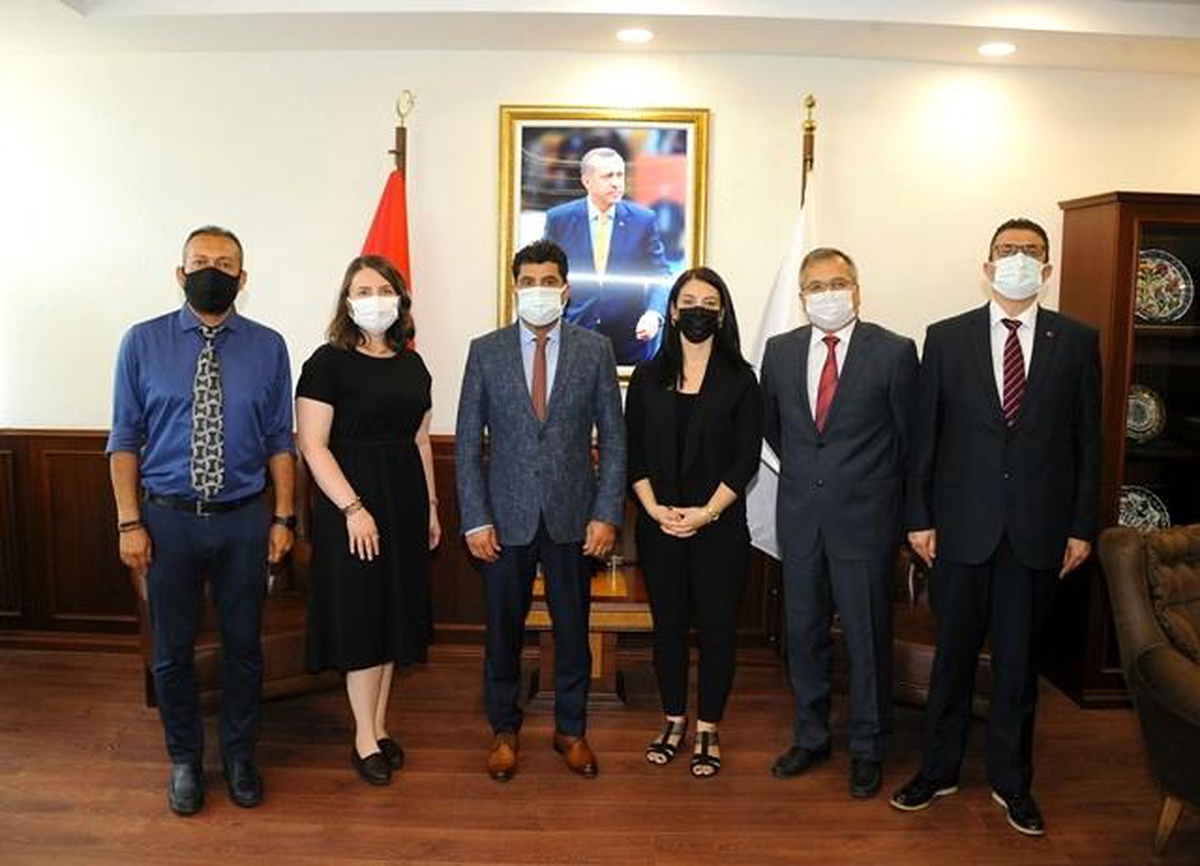 TÜRKAV Aydın Şubesi yönetim kurulu Rektör Aldemir ile görüştü