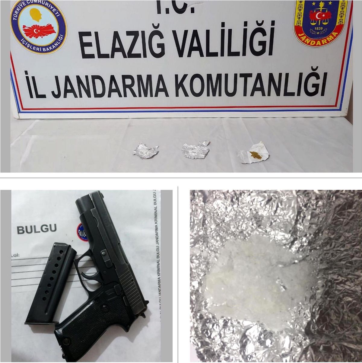 Jandarmadan önleyici tedbir, 3 şüpheli yakalandı, silah ve uyuşturucu ele geçirildi