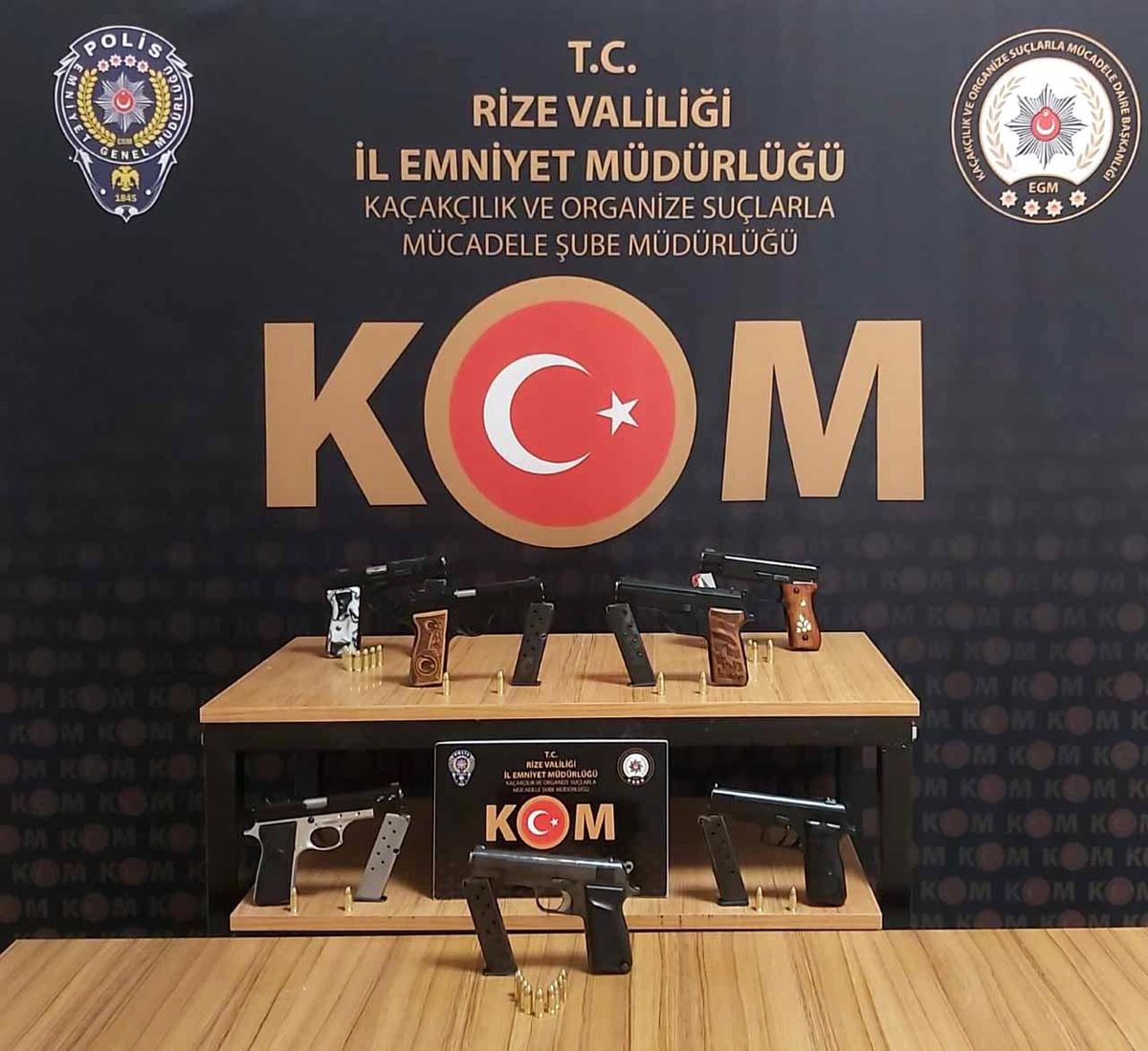 Rize\'de silah kaçakçılığı operasyonu