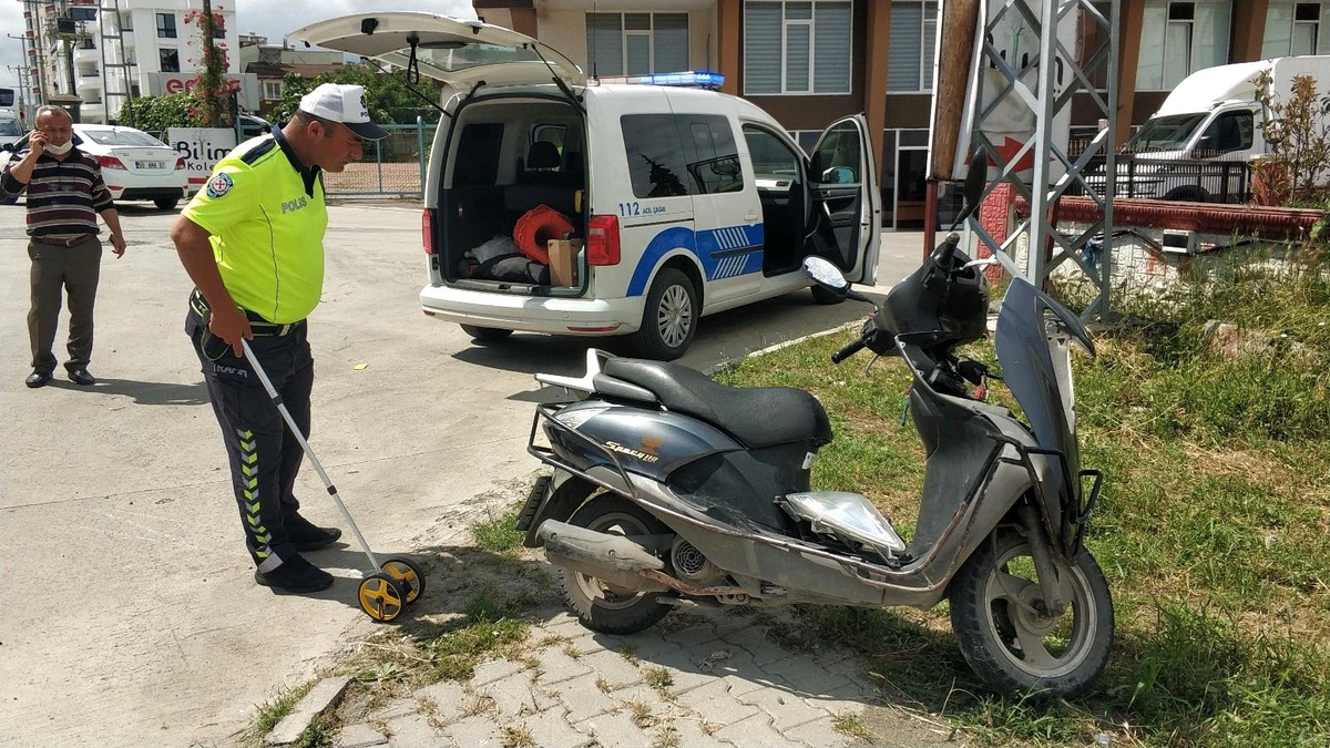 Samsun\'da motosiklet ile otomobil çarpıştı: 1 yaralı