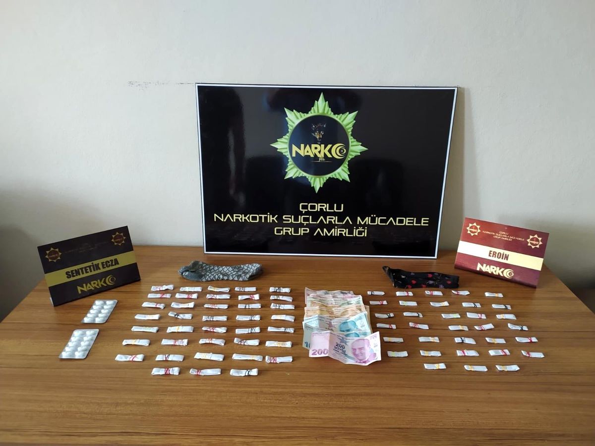 Tekirdağ\'da uyuşturucu operasyonu: 2 gözaltı