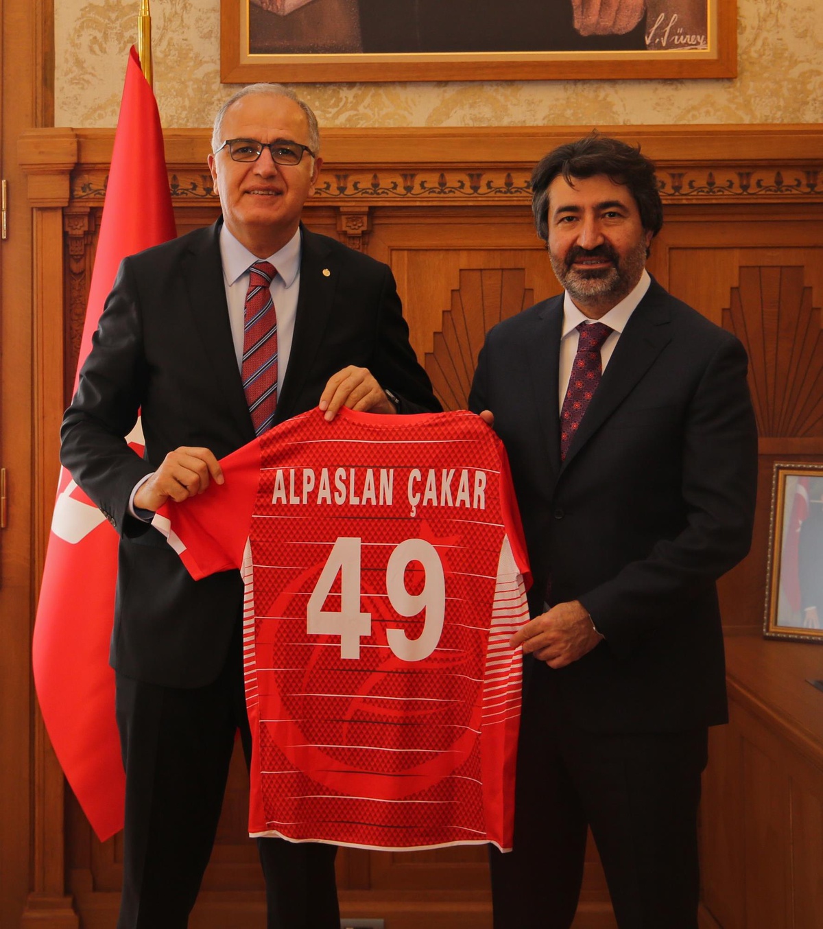 TVF Başkanı Üstündağ\'dan Ziraat Bankası Genel Müdürü Alpaslan Çakar\'a ziyaret