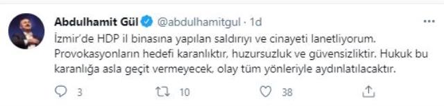 Adalet Bakanı Gül'den HDP saldırısı sonrasında açıklama: Provokasyonların hedefi karanlıktır