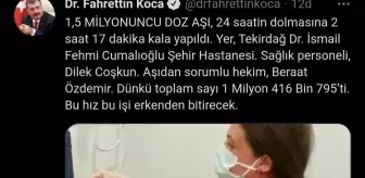 Bakan Koca, 24 saat dolmadan aşıda rekor sayıyı duyurdu