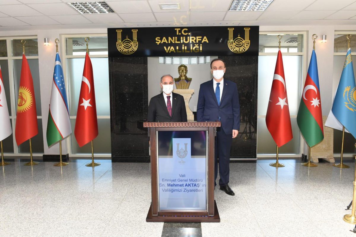 Emniyet Genel Müdürü Aktaş, Şanlıurfa Valiliği\'ni ziyaret etti