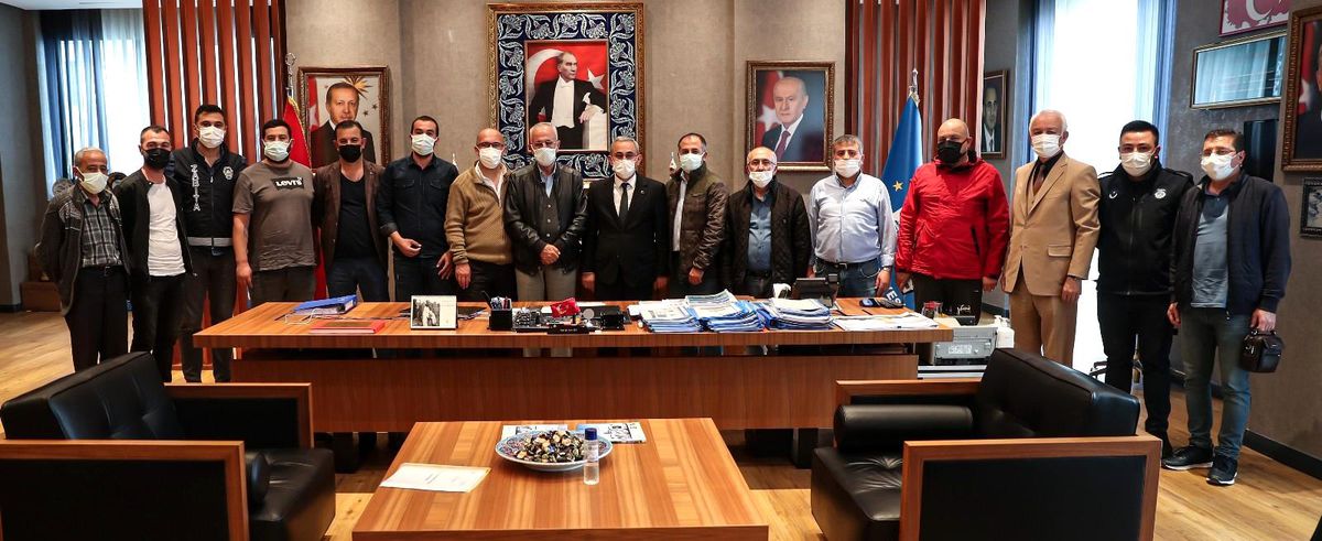 Esnaflardan teşekkür ziyareti