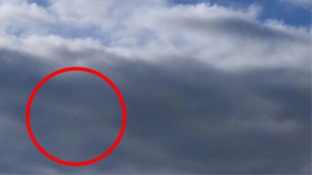 UFO zannedilen meteoroloji balonu hüsrana uğrattı!