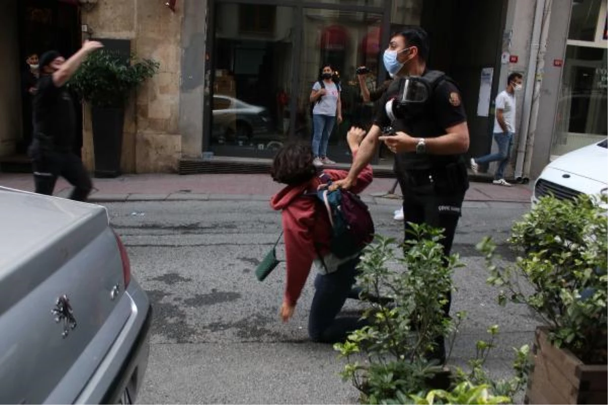 HDP\'ye yönelik saldırının protesto edildiği gösteride arbede çıktı