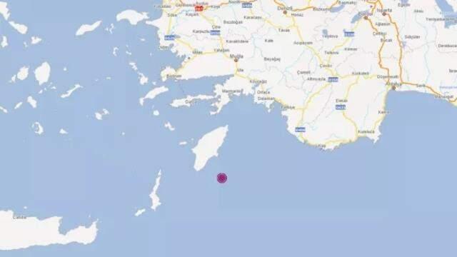 Marmaris'te 4,1 büyüklüğünde deprem Marmaris'te 4,1 büyüklüğünde deprem