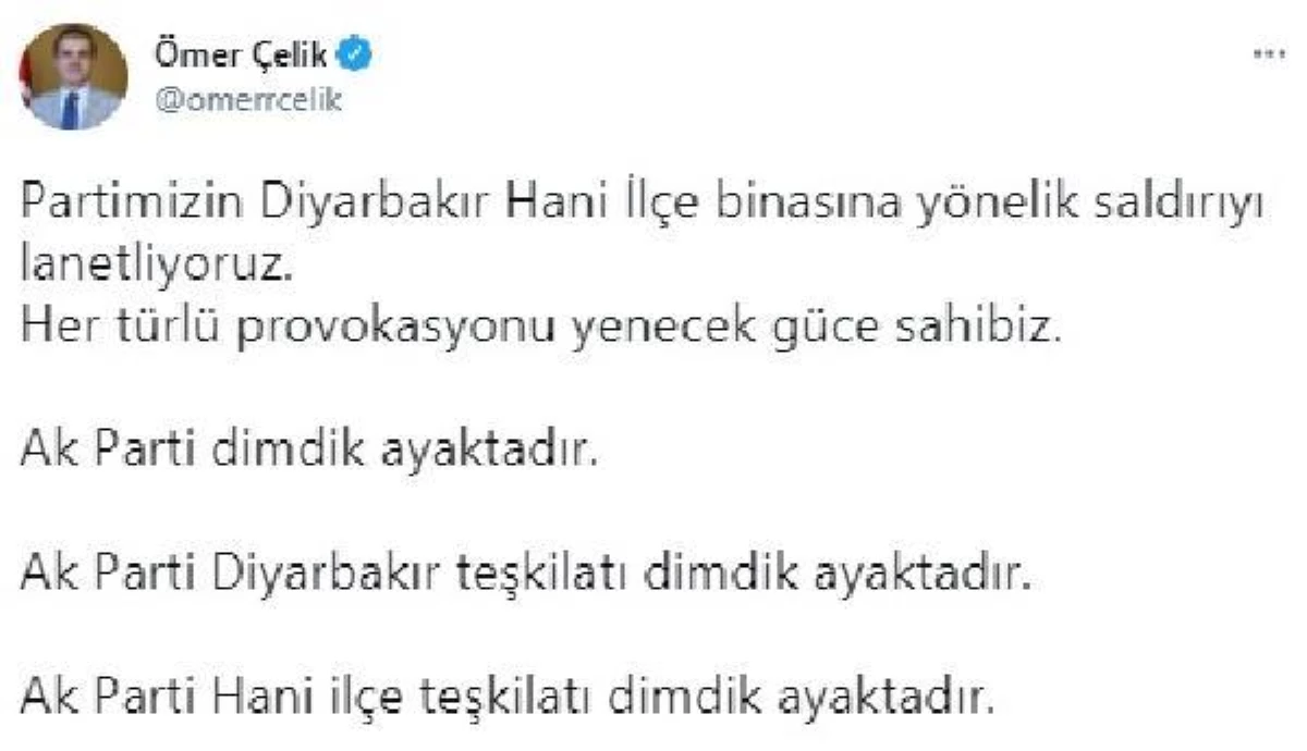 AK Parti Sözcüsü Çelik: Her türlü provokasyonu yenecek güce sahibiz