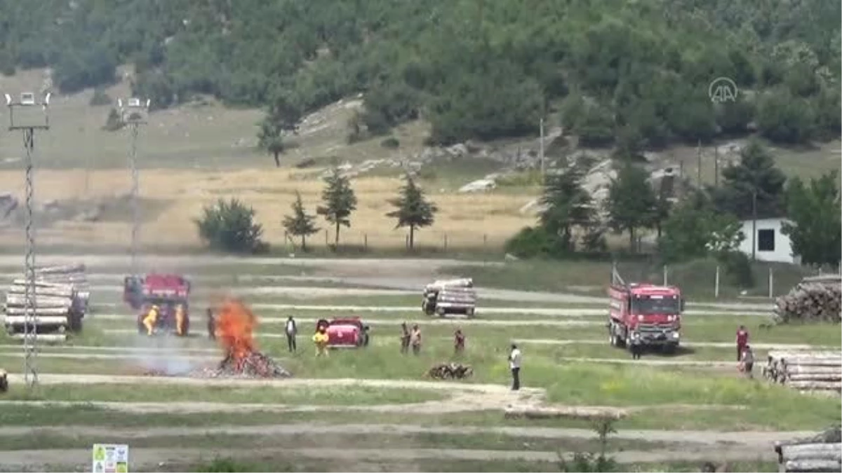 KAHRAMANMARAŞ - Andırın\'da orman yangını tatbikatı düzenlendi