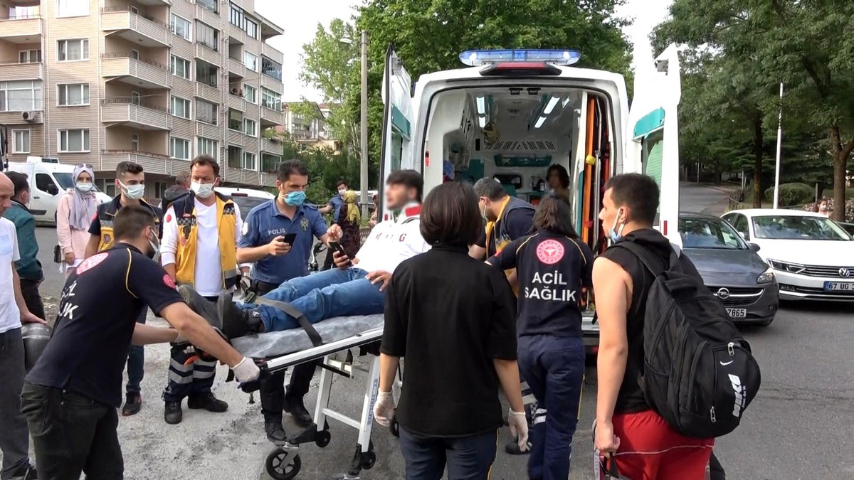 Otomobil ile motosiklet çarpıştı: 1 yaralı