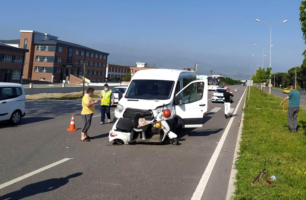 Samsun\'da trafik kazası: 1 yaralı