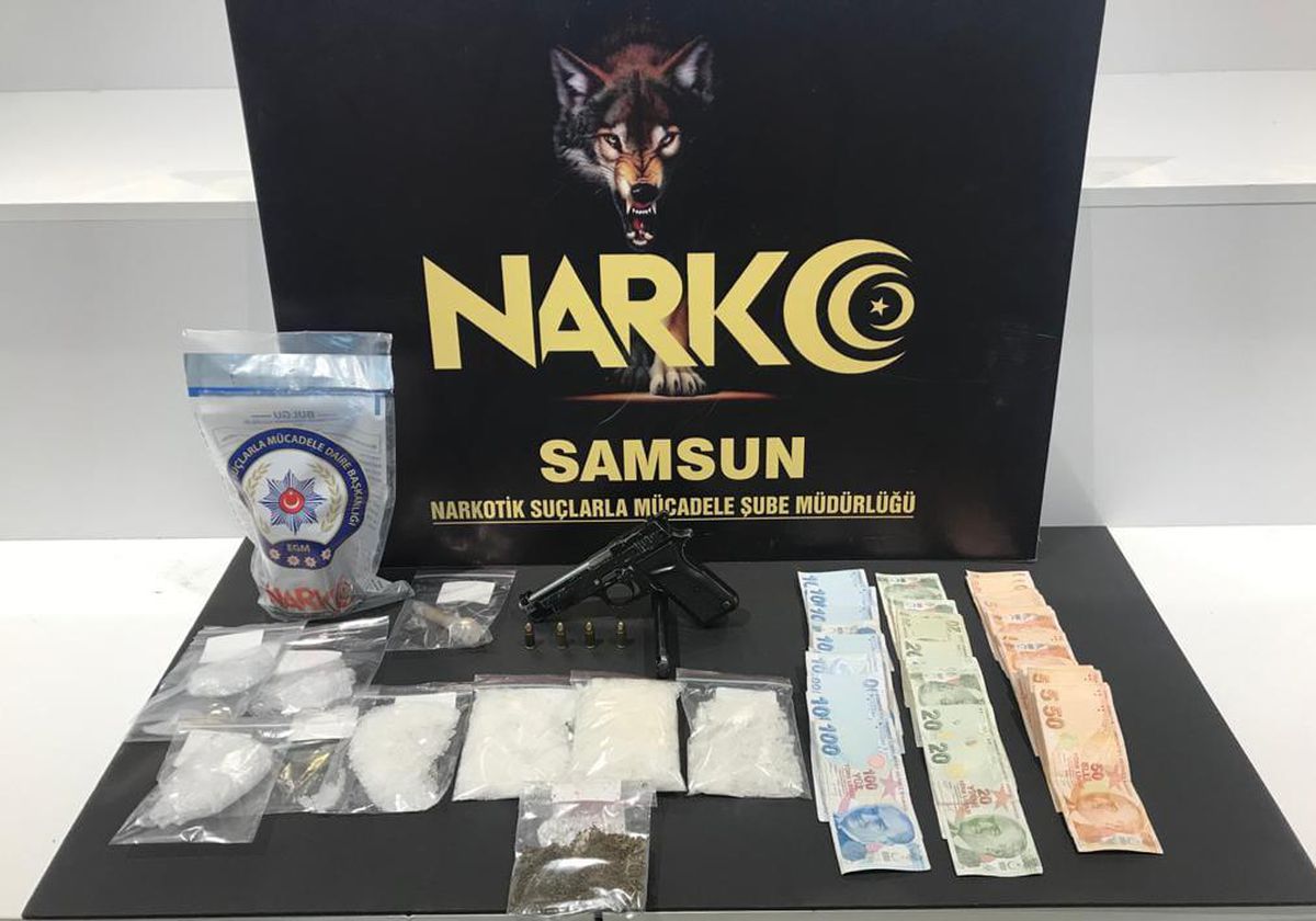 Samsun\'da uyuşturucu operasyonunda yakalanan şüpheli tutuklandı