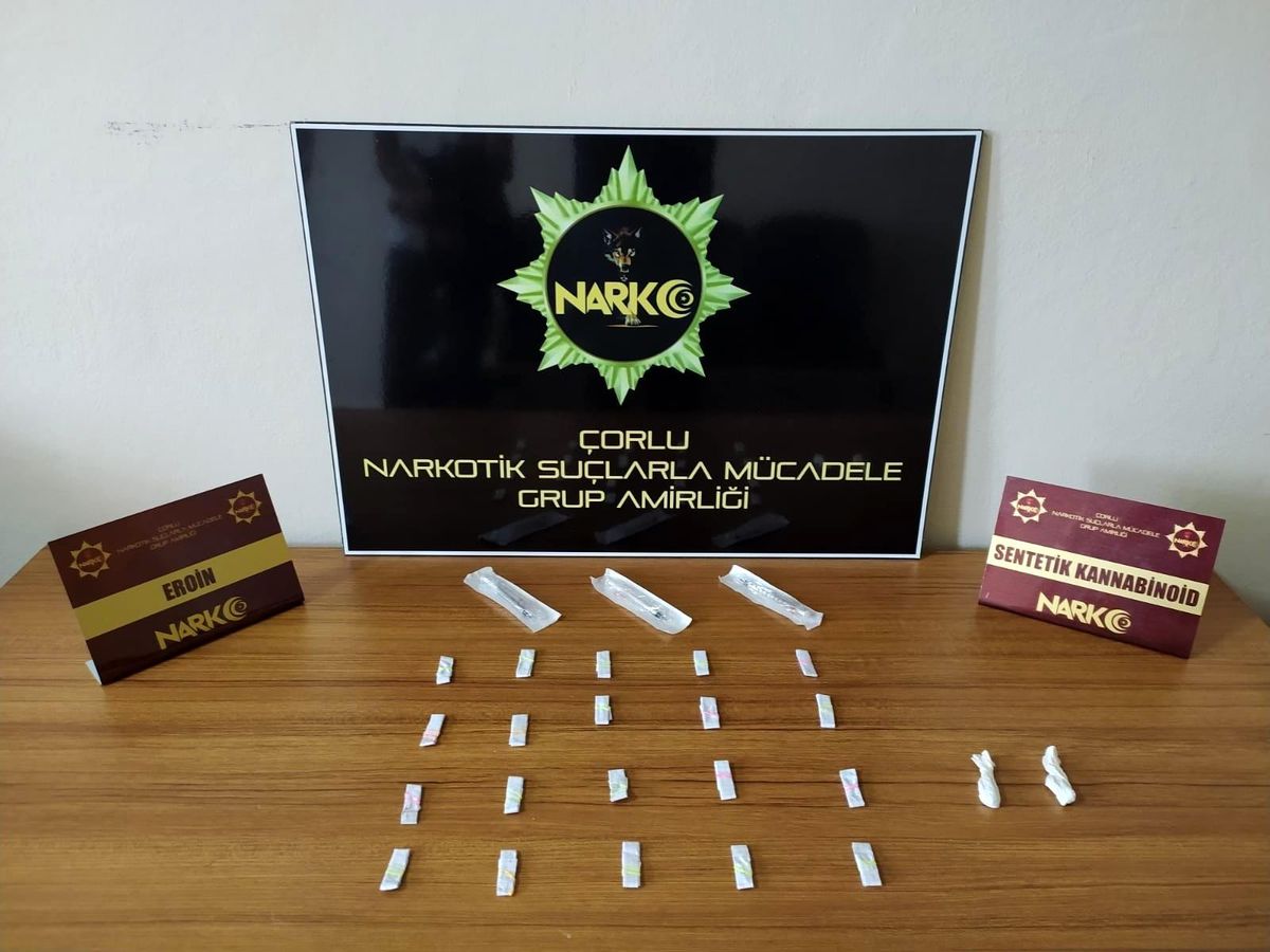 Tekirdağ\'da uyuşturucu operasyonu 3 gözaltı