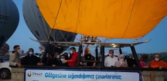 Kapadokya'da babalara hediye balon turu düzenlendi