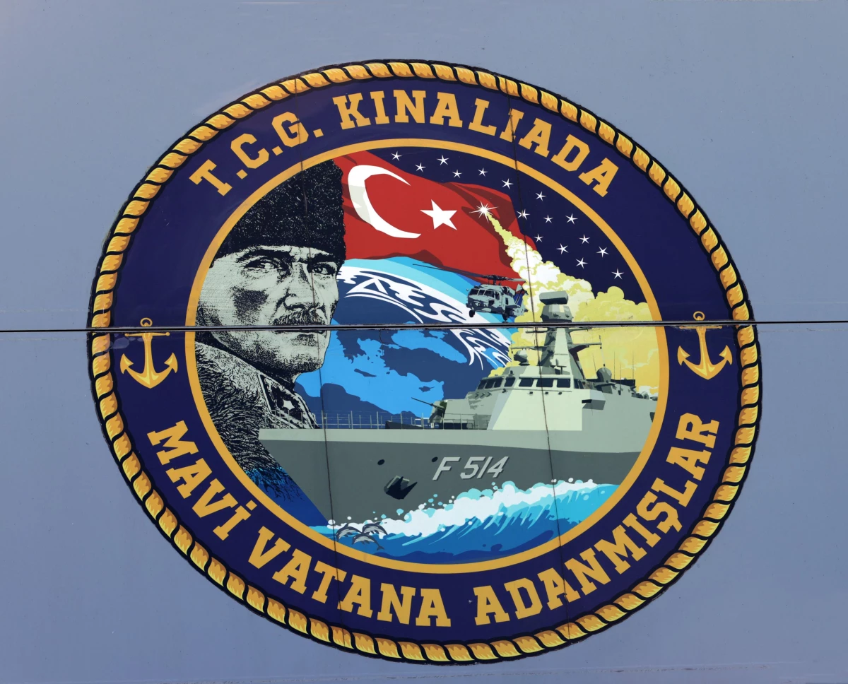 TCG KINALIADA - Milli gemiye içinde birçok mesajı barındıran özel amblem