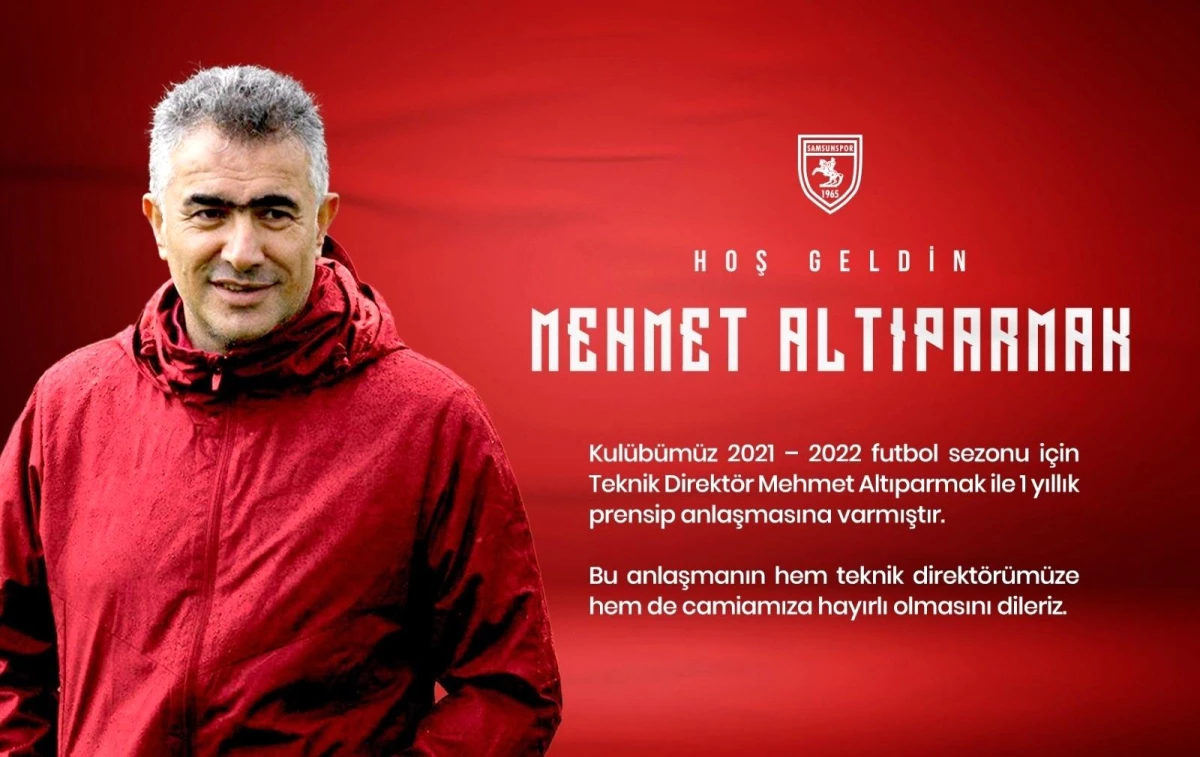 Samsunspor teknik direktörlüğe Mehmet Altıparmak\'ı getirdi