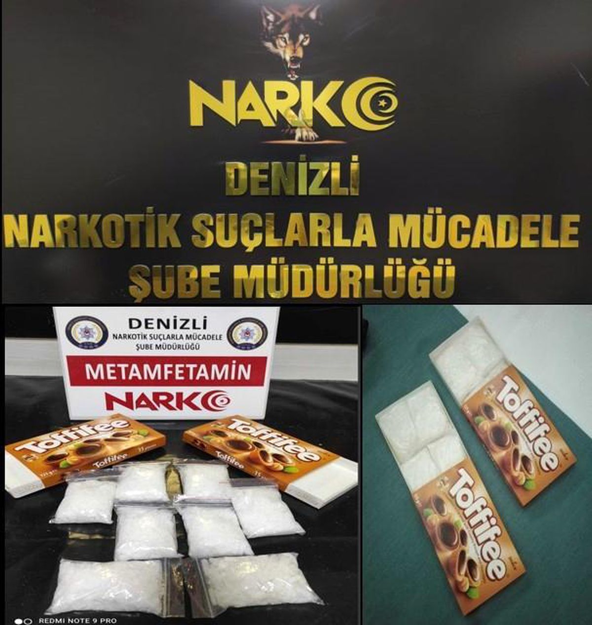 Çikolata kutularından uyuşturucu çıktı