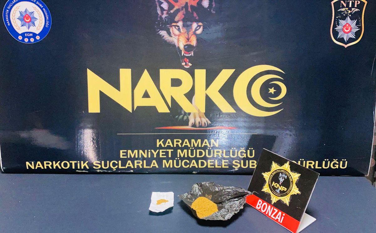 Son dakika haber! Karaman\'da uyuşturucu operasyonunda gözaltına alınan şüpheli tutuklandı