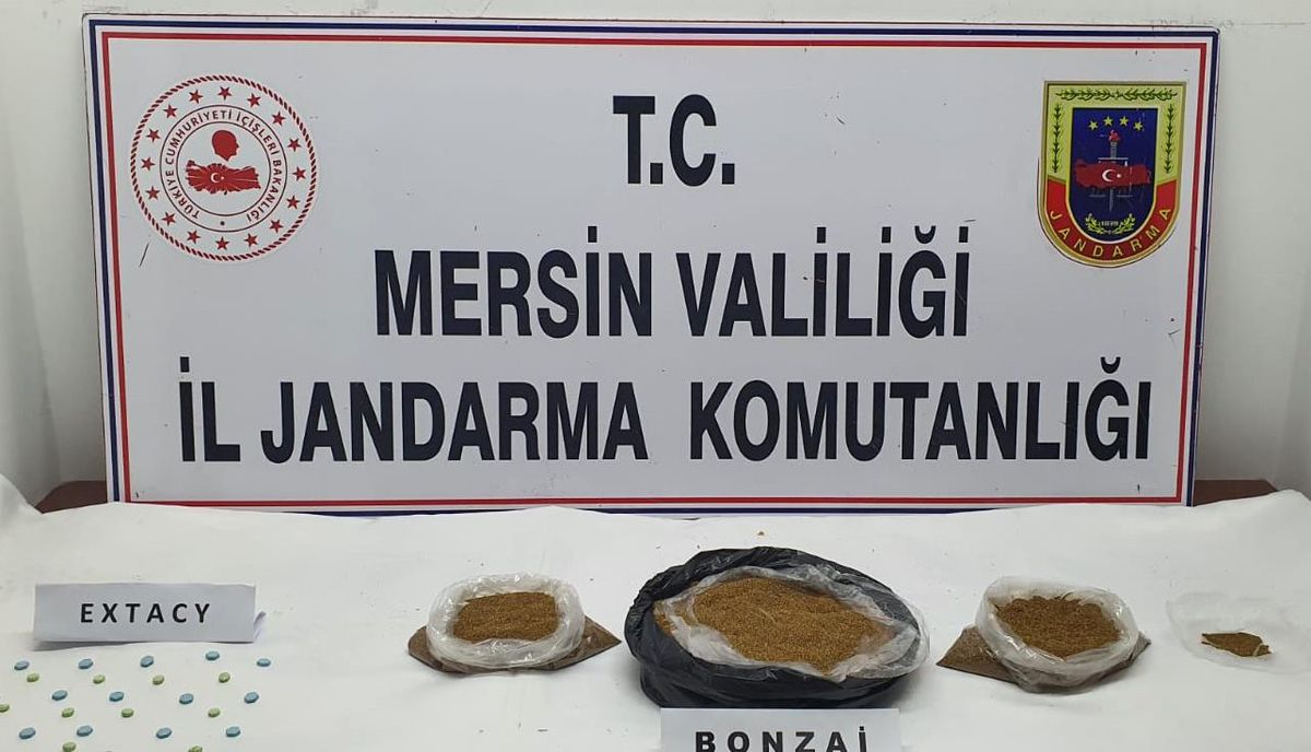 Mersin\'de yolcu otobüsünde uyuşturucuyla yakalanan zanlı tutuklandı