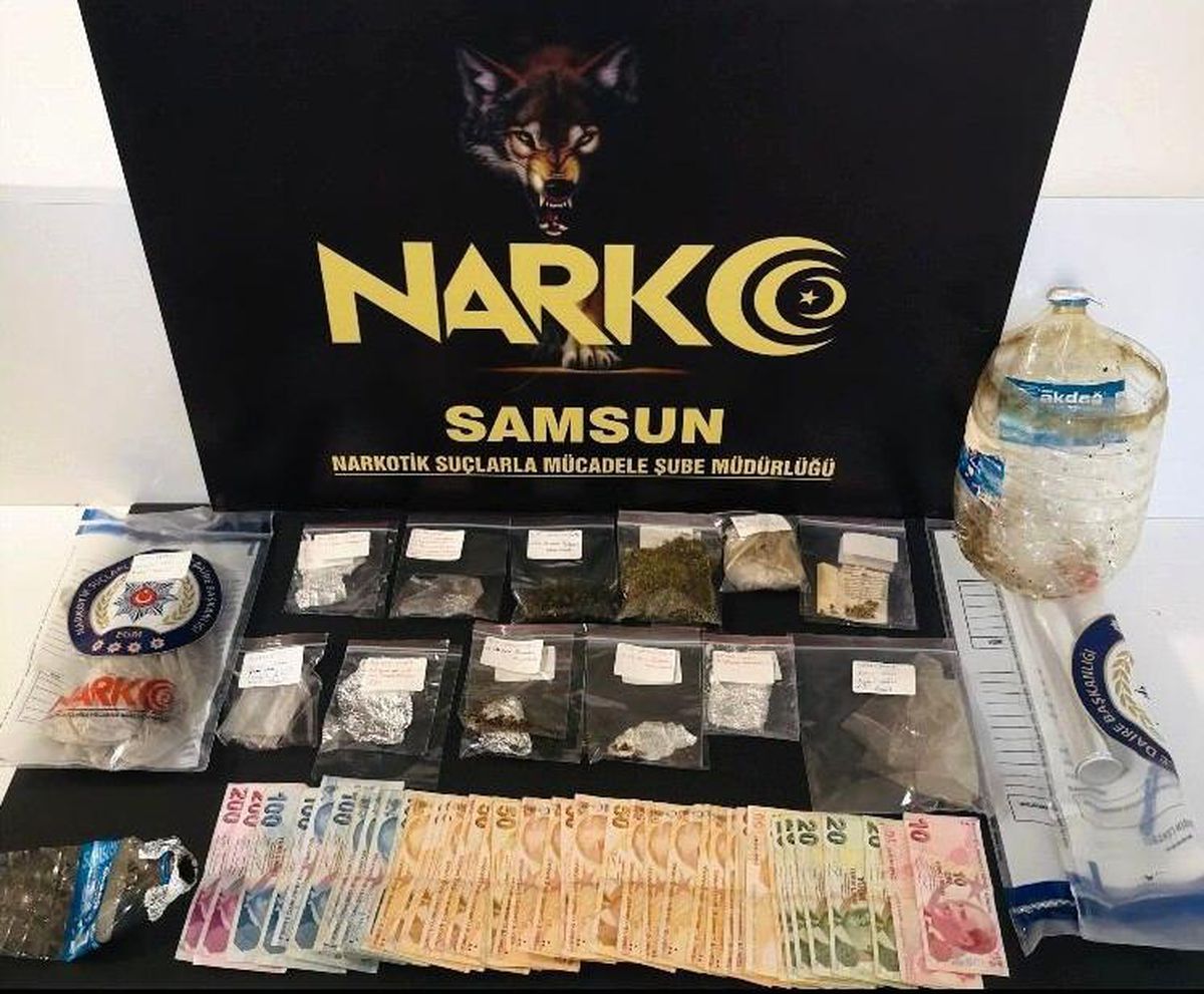 Son dakika haberi... Samsun\'da uyuşturucu operasyonu: 4 gözaltı