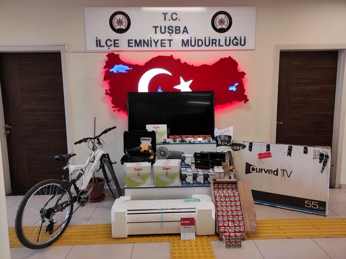 Van\'da 30 bin TL değerindeki 161 adet çalınan malzeme ele geçirildi