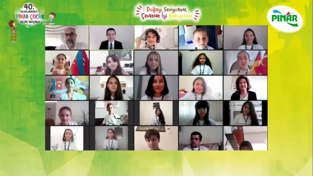 40. Uluslararası Pınar Çocuk Resim Yarışması\'nın kazananları ödüllerini aldı