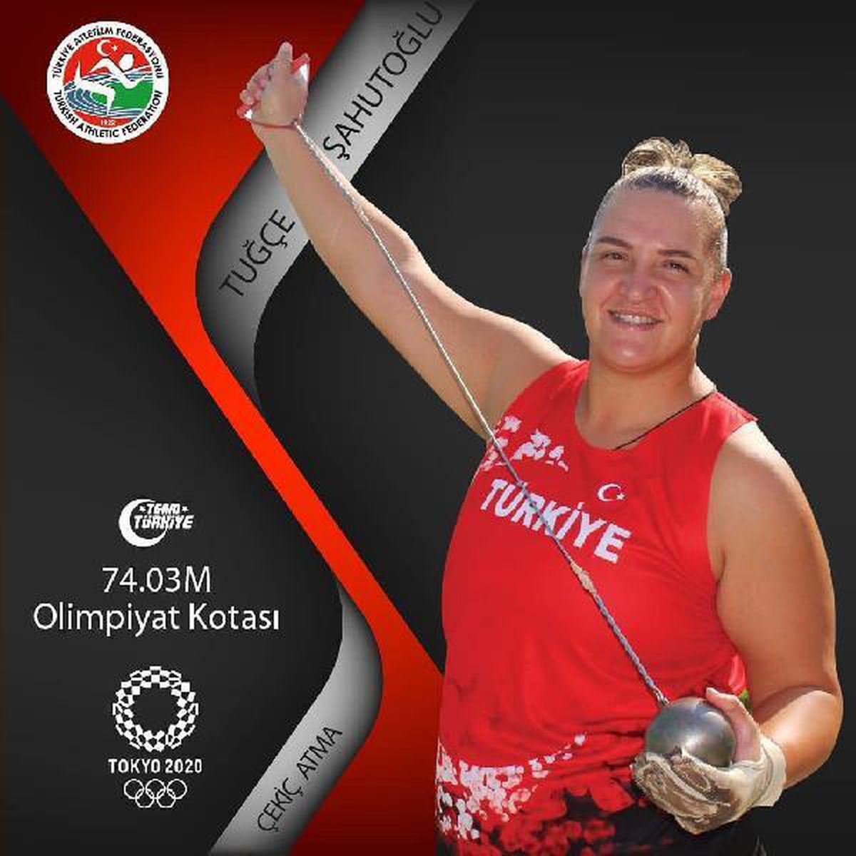 Milli atlet Tuğçe Şahutoğlu\'ndan çekiç atmada olimpiyat kotası