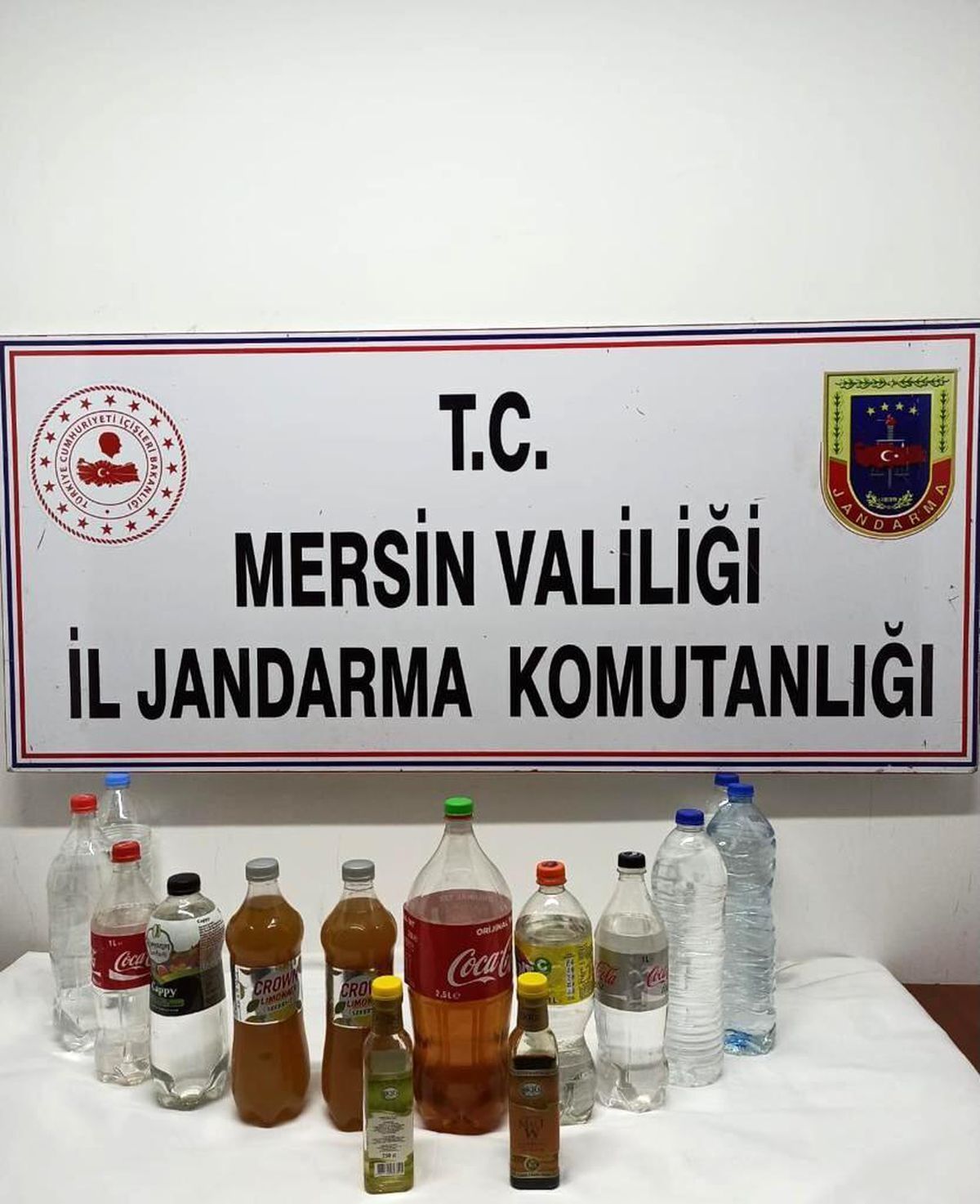 Silifke\'de 18 litre etil alkol ele geçirildi