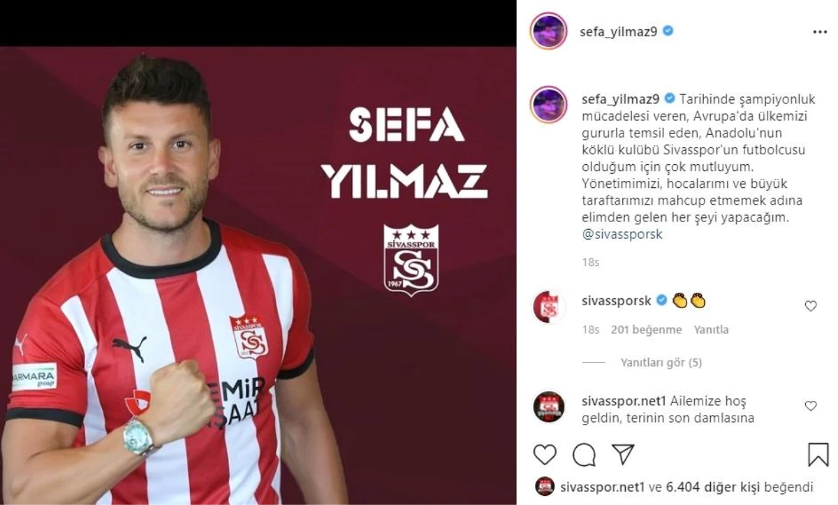 Son dakika haberleri... Sivasspor\'un yeni transferi Sefa: "Mahcup etmeyeceğim"