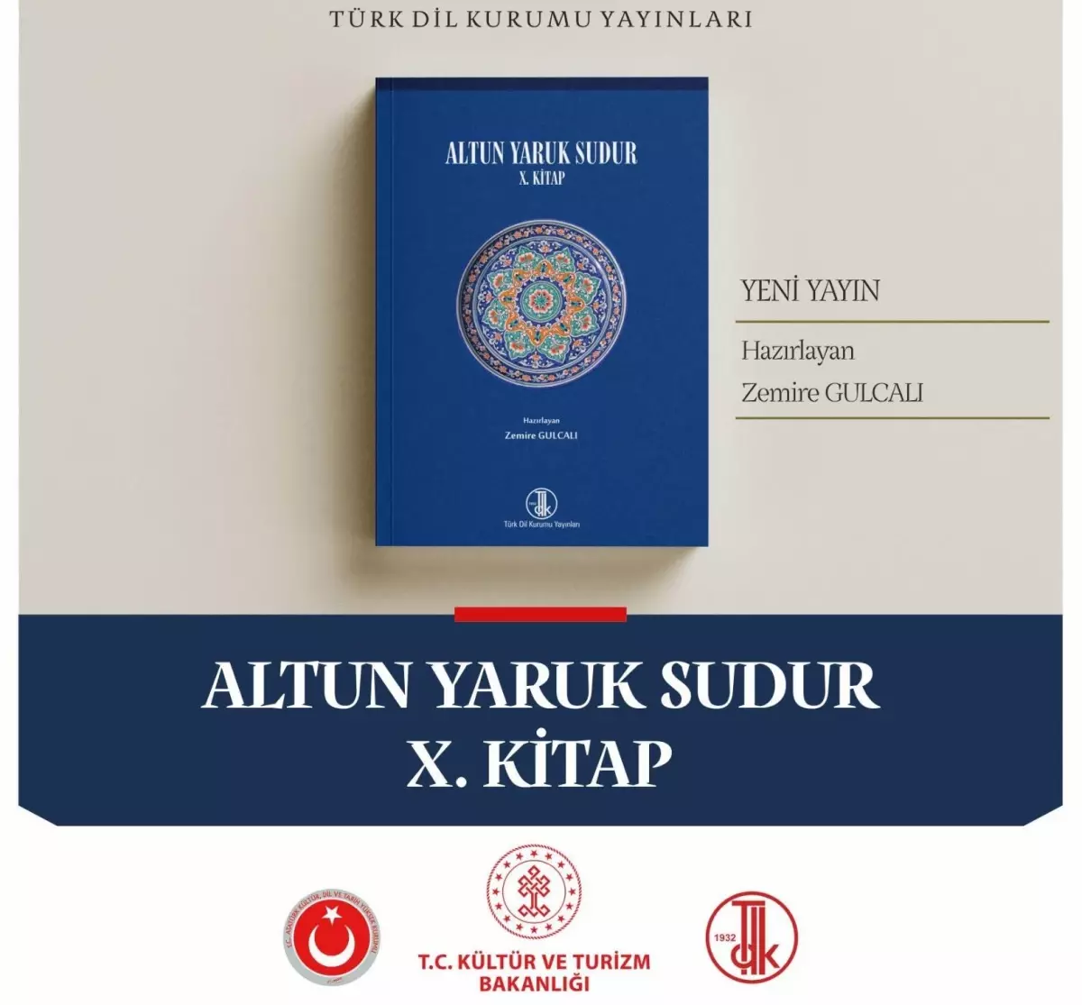 TDK\'dan yeni yayın: \'Altun Yaruk Sudur X. Kitap\'