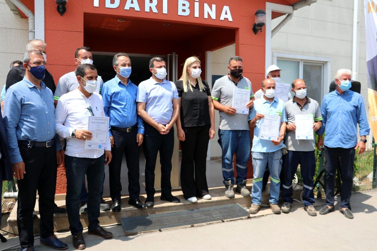 Adana\'da 151 belediye personeline Mesleki Yeterlilik Belgesi
