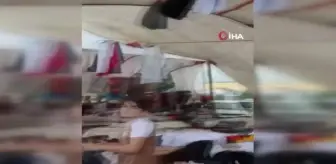 Aniden bastıran yağış hayatı olumsuz etkiledi... Yağış öncesi oluşan fırtına zor anlar yaşattı