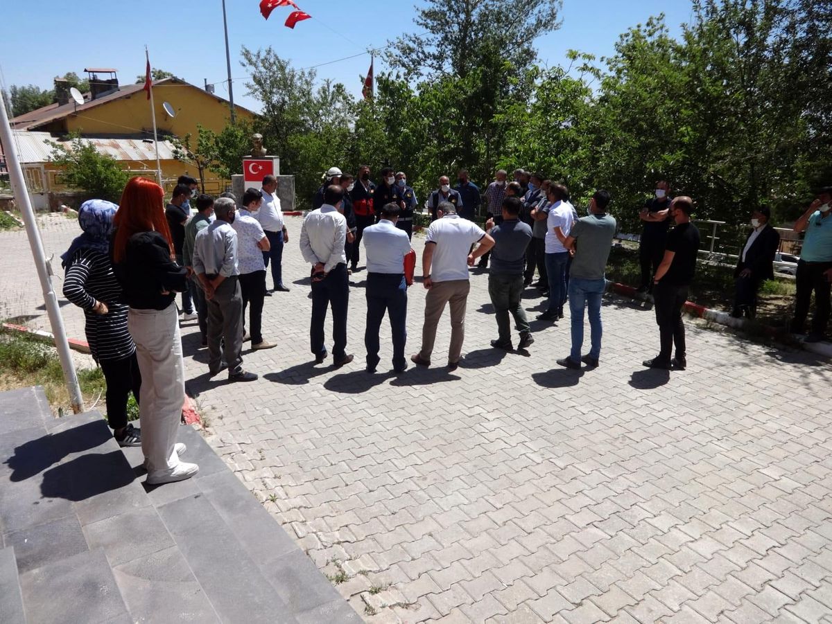 Başkale\'de yangın tatbikatı